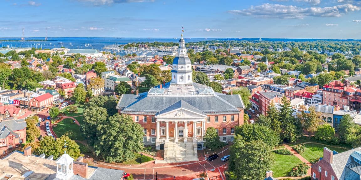 View of the Maryland skyline